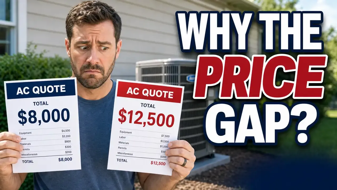 AC Replacement Cost: Why One HVAC Quote Is Thousands More Than Another. Liberty Air and Electric on YouTube.